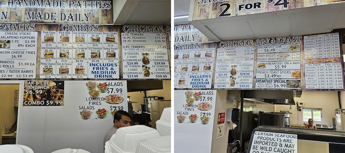 Tannehill Grill Menu